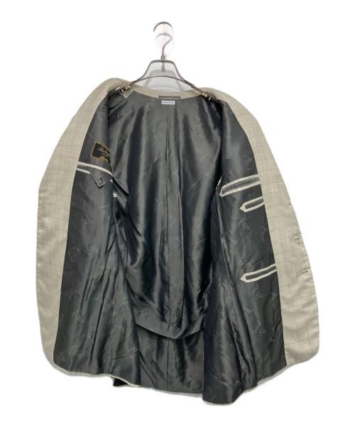 BRIONI（ブリオーニ）BRIONI (ブリオーニ) TRAIANO カシミヤシルク 3B チェックテーラードジャケット アイボリー×グレー サイズ:41の古着・服飾アイテム