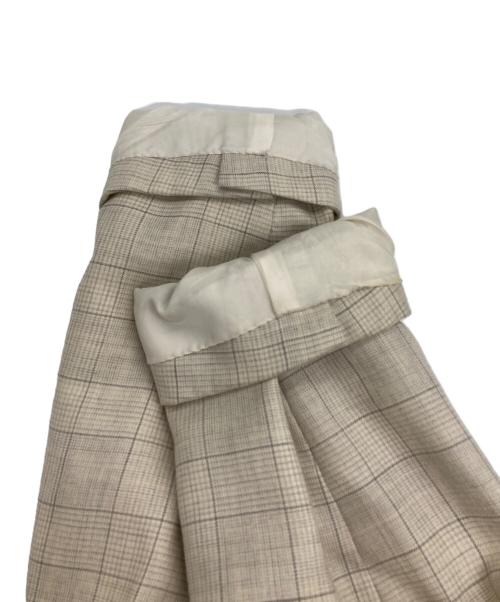 BRIONI（ブリオーニ）BRIONI (ブリオーニ) TRAIANO カシミヤシルク 3B チェックテーラードジャケット アイボリー×グレー サイズ:41の古着・服飾アイテム