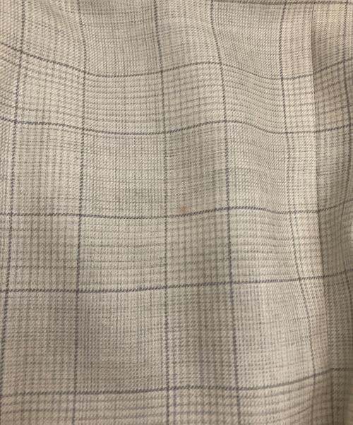 BRIONI（ブリオーニ）BRIONI (ブリオーニ) TRAIANO カシミヤシルク 3B チェックテーラードジャケット アイボリー×グレー サイズ:41の古着・服飾アイテム
