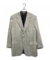 BRIONI（ブリオーニ）の古着「TRAIANO カシミヤシルク 3B チェックテーラードジャケット」｜アイボリー×グレー