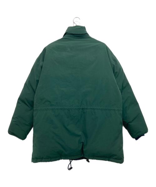 Eddie Bauer（エディーバウアー）Eddie Bauer (エディーバウアー) 90's ダウンジャケット グリーン×ネイビー サイズ:Mの古着・服飾アイテム