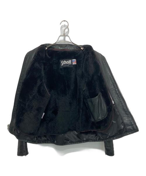 Schott（ショット）Schott (ショット) シングルライダース レザージャケット ブラック サイズ:42の古着・服飾アイテム