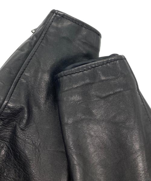 Schott（ショット）Schott (ショット) シングルライダース レザージャケット ブラック サイズ:42の古着・服飾アイテム