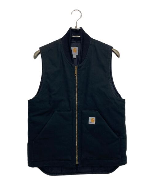 CarHartt（カーハート）CarHartt (カーハート) ダックワークベスト ブラック サイズ:Sの古着・服飾アイテム