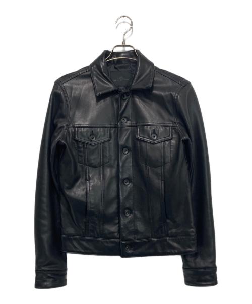 MEN's MELROSE（メンズメルローズ）MEN'S MELROSE (メンズメルローズ) シープレザートラッカージャケット ブラック サイズ:3の古着・服飾アイテム