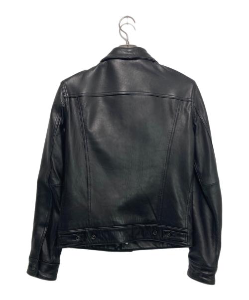 MEN's MELROSE（メンズメルローズ）MEN'S MELROSE (メンズメルローズ) シープレザートラッカージャケット ブラック サイズ:3の古着・服飾アイテム