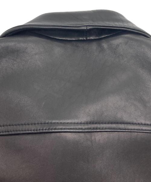 MEN's MELROSE（メンズメルローズ）MEN'S MELROSE (メンズメルローズ) シープレザートラッカージャケット ブラック サイズ:3の古着・服飾アイテム