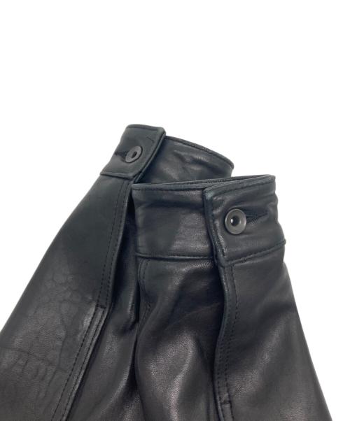 MEN's MELROSE（メンズメルローズ）MEN'S MELROSE (メンズメルローズ) シープレザートラッカージャケット ブラック サイズ:3の古着・服飾アイテム
