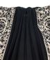 中古・古着 AMERI (アメリ) SIDE PLEATS JACQUARD KNIT SKIRT ブラック×ベージュ サイズ:S：7000円