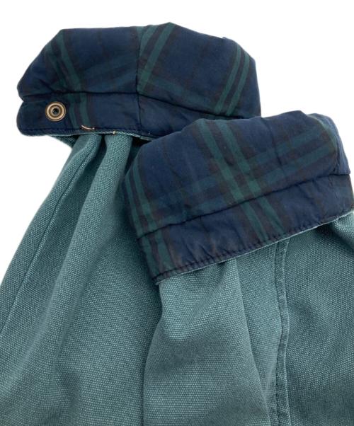 NAUTICA（ノーティカ）NAUTICA (ノーティカ) ダックロングコート グリーン×ブラウン サイズ:Mの古着・服飾アイテム