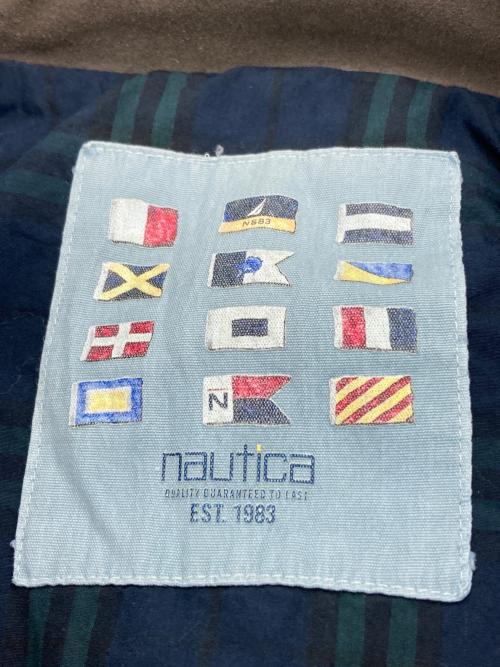 NAUTICA（ノーティカ）NAUTICA (ノーティカ) ダックロングコート グリーン×ブラウン サイズ:Mの古着・服飾アイテム