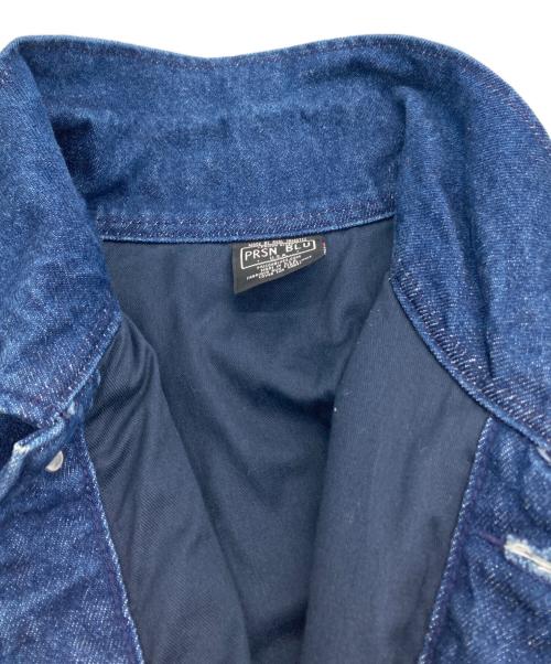 PRSN BLU（プリズンブルース）PRSN BLU (プリズンブルース) デニムカバーオール インディゴ サイズ:3の古着・服飾アイテム