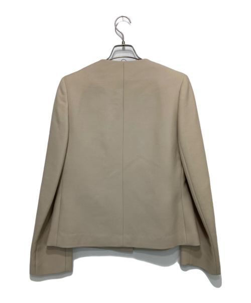 Salvatore Ferragamo（サルヴァトーレ フェラガモ）Salvatore Ferragamo (サルヴァトーレ フェラガモ) ノーカラージャケット ベージュ サイズ:(I)38 未使用品の古着・服飾アイテム