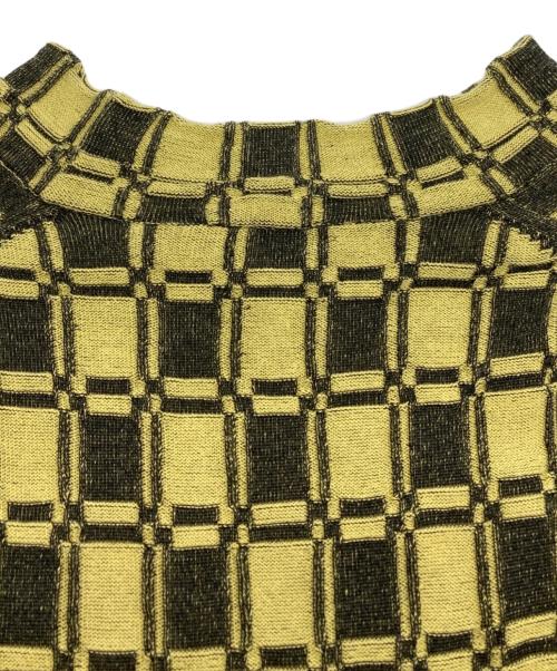 KENZO（ケンゾー）KENZO (ケンゾー) ニット＋スカート セットアップ イエロー×ブラック サイズ:XSの古着・服飾アイテム