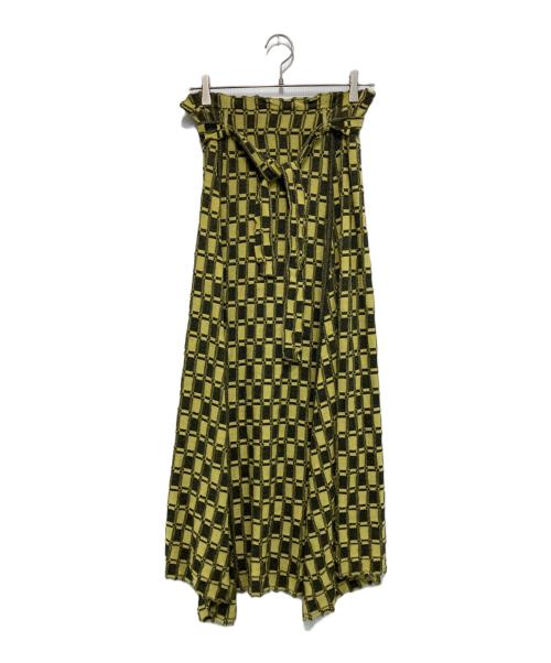 KENZO（ケンゾー）KENZO (ケンゾー) ニット＋スカート セットアップ イエロー×ブラック サイズ:XSの古着・服飾アイテム