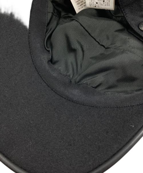 HERMES（エルメス）HERMES (エルメス) Hロゴ ウールネバダキャップ ブラック サイズ:59の古着・服飾アイテム