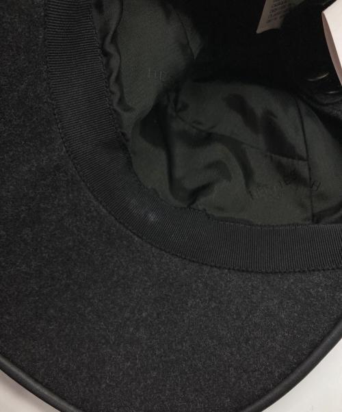 HERMES（エルメス）HERMES (エルメス) Hロゴ ウールネバダキャップ ダークグレー サイズ:59の古着・服飾アイテム