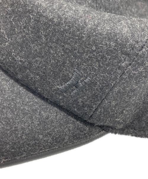 HERMES（エルメス）HERMES (エルメス) Hロゴ ウールネバダキャップ ダークグレー サイズ:59の古着・服飾アイテム