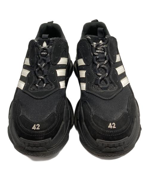 adidas（アディダス）adidas (アディダス) BALENCIAGA (バレンシアガ) TRIPLE S ブラック×ホワイト サイズ:42の古着・服飾アイテム