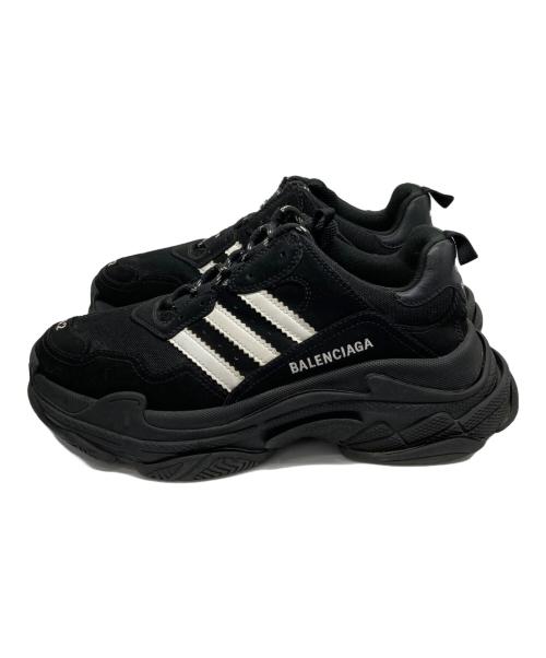 adidas（アディダス）adidas (アディダス) BALENCIAGA (バレンシアガ) TRIPLE S ブラック×ホワイト サイズ:42の古着・服飾アイテム