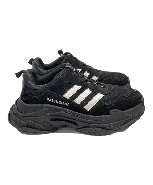 adidas（アディダス）adidas (アディダス) BALENCIAGA (バレンシアガ) TRIPLE S ブラック×ホワイト サイズ:42の古着・服飾アイテム