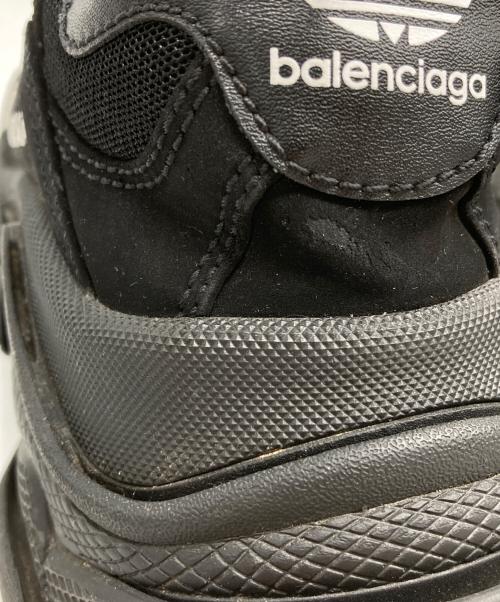 adidas（アディダス）adidas (アディダス) BALENCIAGA (バレンシアガ) TRIPLE S ブラック×ホワイト サイズ:42の古着・服飾アイテム
