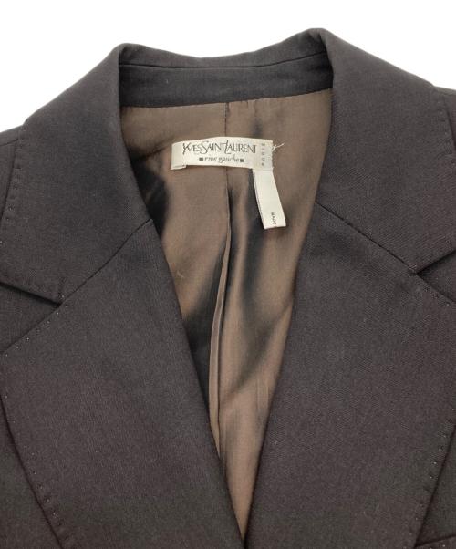 Yves Saint Laurent（イヴサンローラン）Yves Saint Laurent (イヴサンローラン) テーラードジャケット ダークブラウン サイズ:34の古着・服飾アイテム