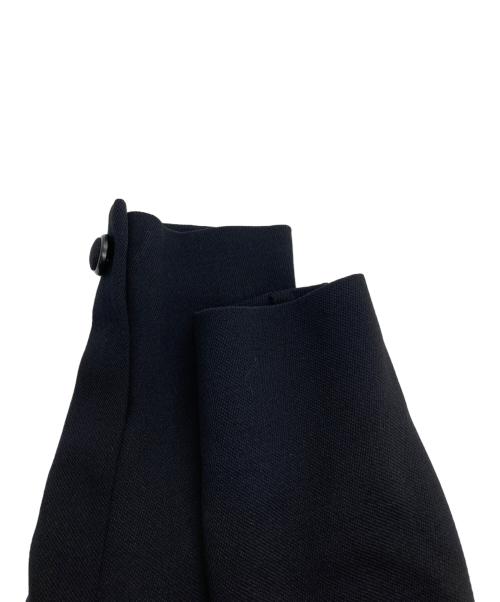 Christian Dior（クリスチャン ディオール）Christian Dior (クリスチャン ディオール) ウールレーヨン スタンドカラーワンピース ブラック サイズ:9の古着・服飾アイテム