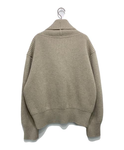 HERMES（エルメス）HERMES (エルメス) 26AW カシミヤ ダブル ニットジャケット ベージュ サイズ:36の古着・服飾アイテム