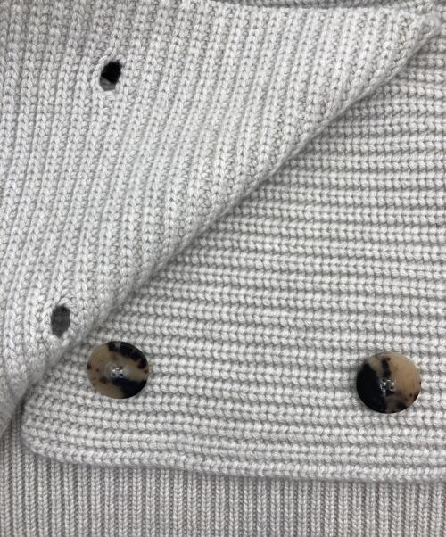 HERMES（エルメス）HERMES (エルメス) 26AW カシミヤ ダブル ニットジャケット ベージュ サイズ:36の古着・服飾アイテム