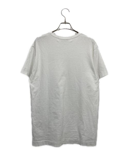 PLAY COMME des GARCONS（プレイコムデギャルソン）PLAY COMME des GARCONS (プレイコムデギャルソン) T-Shirt With Red Emblem ホワイト サイズ:Mの古着・服飾アイテム