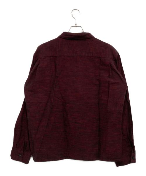 TENDERLOIN（テンダーロイン）TENDERLOIN (テンダーロイン) オープンカラーシャツ レッド×ブラック サイズ:Lの古着・服飾アイテム