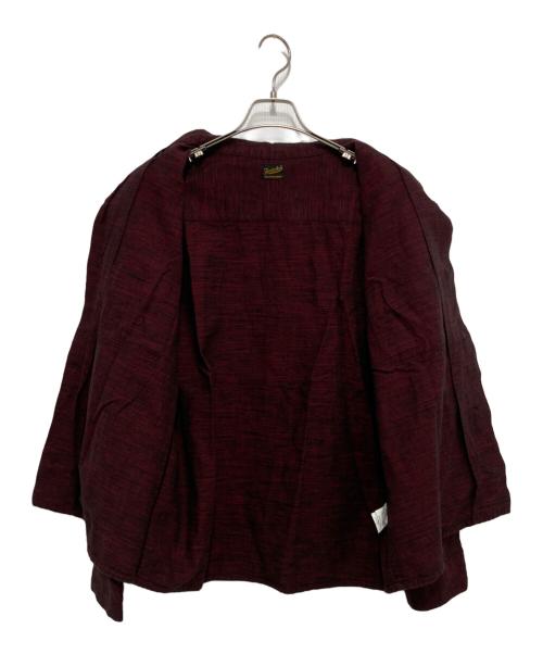 TENDERLOIN（テンダーロイン）TENDERLOIN (テンダーロイン) オープンカラーシャツ レッド×ブラック サイズ:Lの古着・服飾アイテム