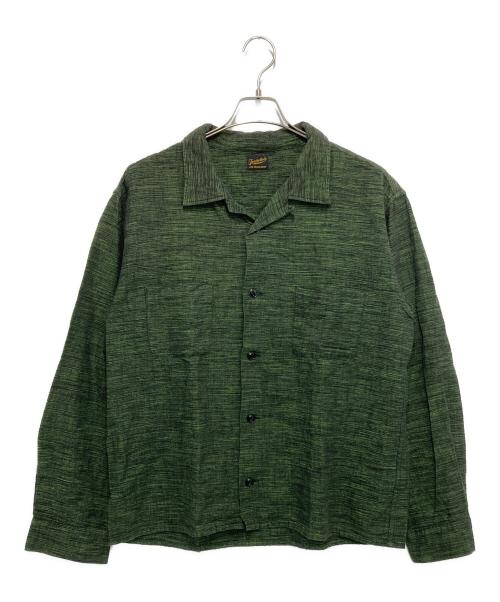 TENDERLOIN（テンダーロイン）TENDERLOIN (テンダーロイン) オープンカラーシャツ グリーン サイズ:Lの古着・服飾アイテム