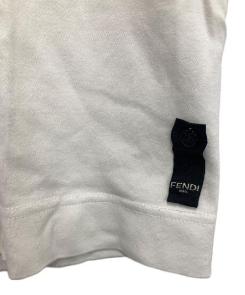 FENDI（フェンディ）FENDI (フェンディ) クルーネックTシャツ ホワイト サイズ:Lの古着・服飾アイテム