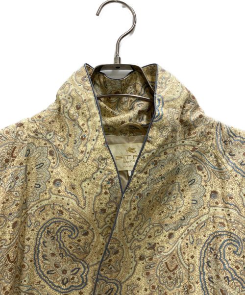 ETRO（エトロ）ETRO (エトロ) ペイズリー柄コート ベージュ サイズ:FREEの古着・服飾アイテム