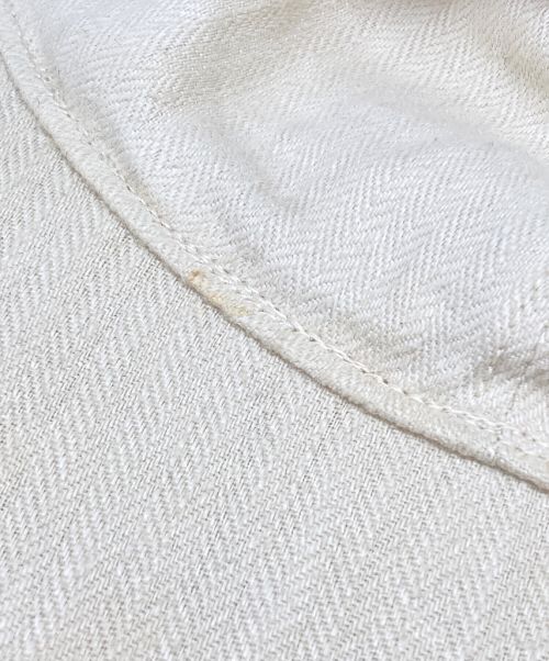 MOTSCH POUR HERMES（モッチプールエルメス）MOTSCH POUR HERMES (モッチプールエルメス) リネンキャップ アイボリー サイズ:57の古着・服飾アイテム