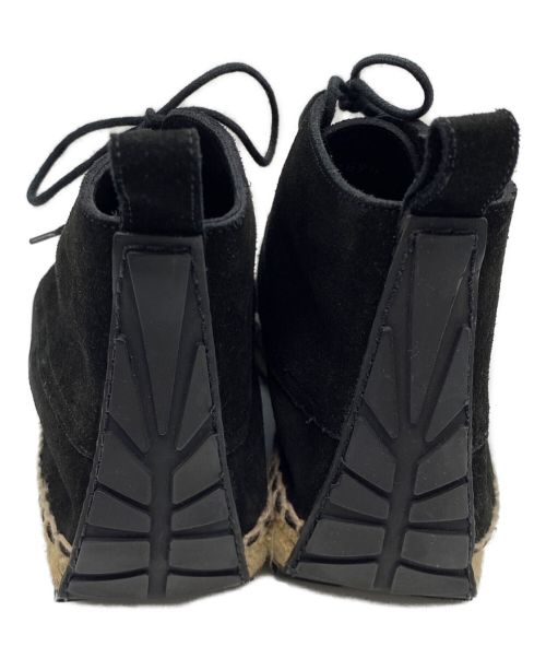 BALENCIAGA（バレンシアガ）BALENCIAGA (バレンシアガ) スエード エスパドリーユ アンクルブーツ ブラック サイズ:38の古着・服飾アイテム