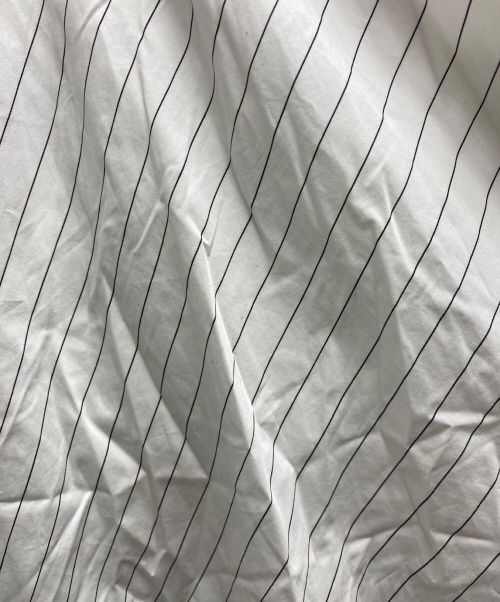 PLAN C（プランシー）PLAN C (プランシー) ピンストライプティアードスカート ホワイト サイズ:FREEの古着・服飾アイテム