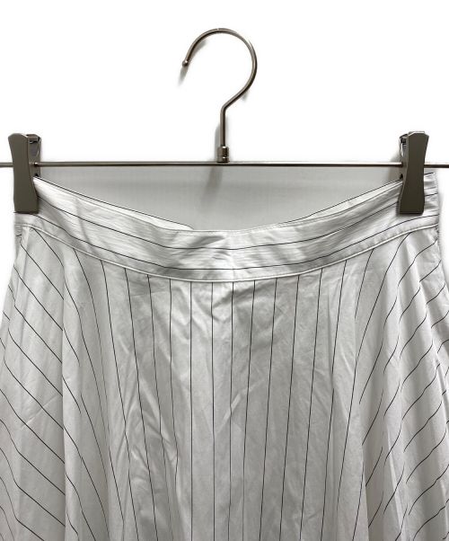 PLAN C（プランシー）PLAN C (プランシー) ピンストライプティアードスカート ホワイト サイズ:FREEの古着・服飾アイテム