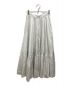 PLAN C (プランシー) ピンストライプティアードスカート ホワイト サイズ:FREE：4000円