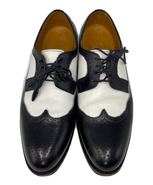 Jalan Sriwijaya（ジャランスリウァヤ）Jalan Sriwijaya (ジャランスリウァヤ) ウィングチップブーツ ホワイト×ブラック サイズ:5 1/2の古着・服飾アイテム