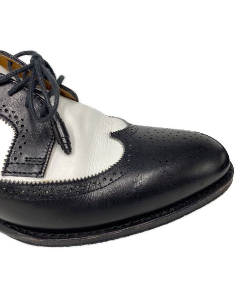 Jalan Sriwijaya（ジャランスリウァヤ）Jalan Sriwijaya (ジャランスリウァヤ) ウィングチップブーツ ホワイト×ブラック サイズ:5 1/2の古着・服飾アイテム