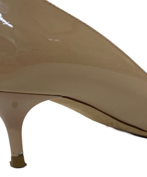 JIMMY CHOO（ジミーチュウ）JIMMY CHOO (ジミーチュウ) ポインテッドトゥパンプス ベージュ サイズ:36の古着・服飾アイテム