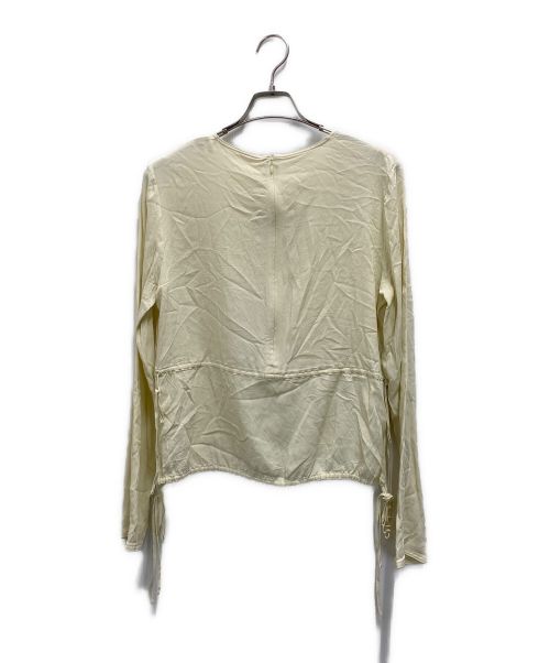 MARNI（マルニ）MARNI (マルニ) シルク混ギャザーカットソー ベージュ サイズ:42の古着・服飾アイテム