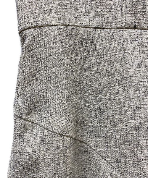 styling/ kei shirahata（スタイリング / ケイ シラハタ）styling/ kei shirahata (スタイリング / ケイ シラハタ) パフスリーブツイードワンピース グレー サイズ:SIZE1の古着・服飾アイテム