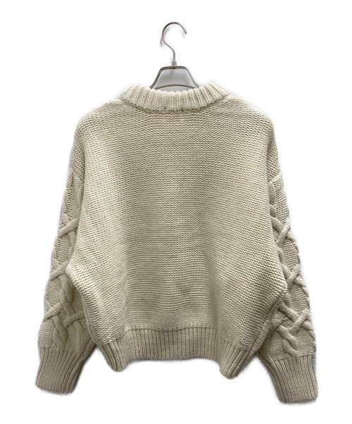 apartment Three（アパートメントスリー）apartment Three (アパートメントスリー) Chunky Cable-Knit Sweater アイボリー サイズ:1の古着・服飾アイテム