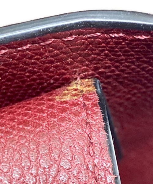 Valextra（ヴァレクストラ）Valextra (ヴァレクストラ) ショルダーバッグ バーガンディーの古着・服飾アイテム