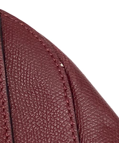 Valextra（ヴァレクストラ）Valextra (ヴァレクストラ) ショルダーバッグ バーガンディーの古着・服飾アイテム