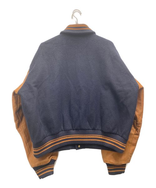 NEXUSVII（ネクサスセブン）NEXUSVII (ネクサスセブン) GIMME5 (ギミファイブ) スタジャン ブラウン×ネイビー サイズ:XLの古着・服飾アイテム